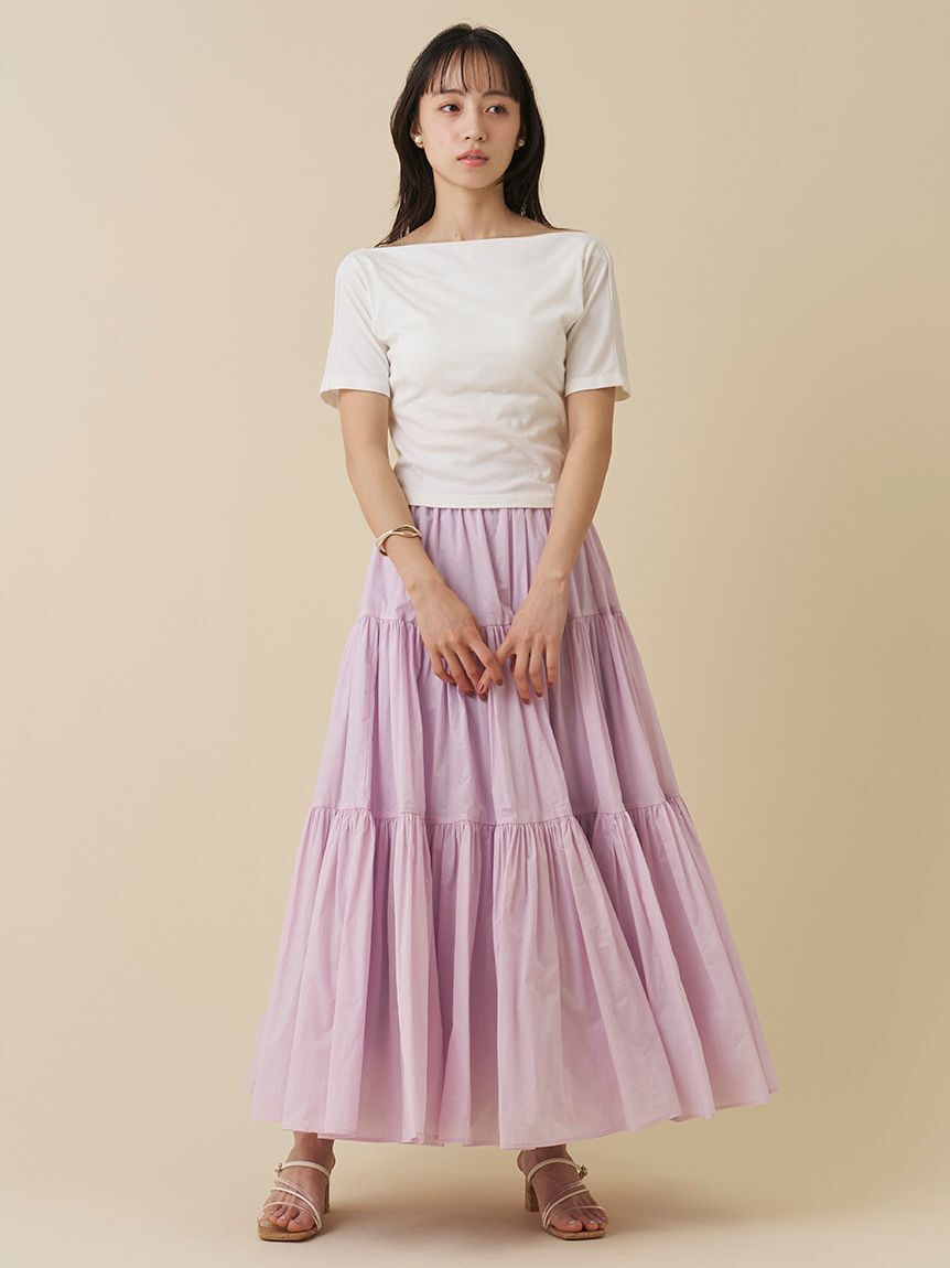 SNIDEL「ボリュームフレアスカート」|スカート|