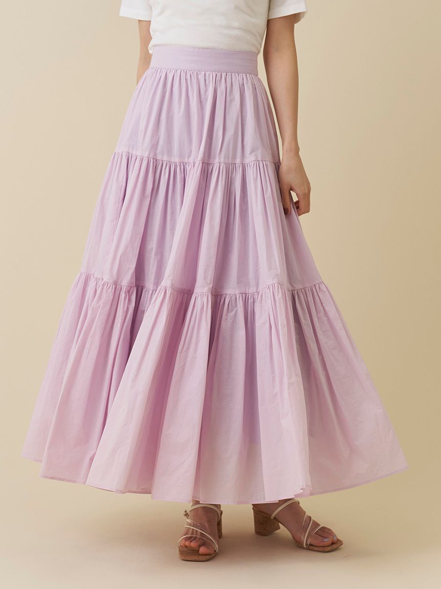 SNIDEL「ボリュームフレアスカート」|スカート|