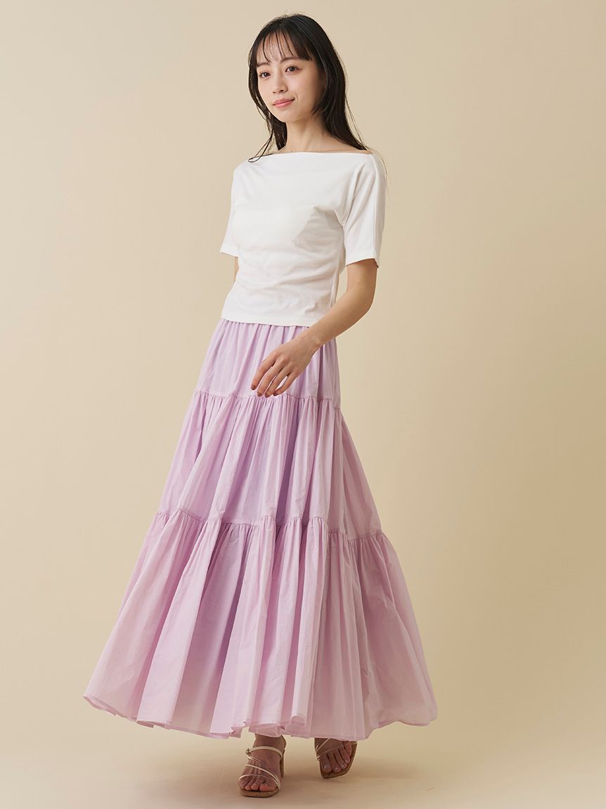 SNIDEL「ボリュームフレアスカート」|スカート|