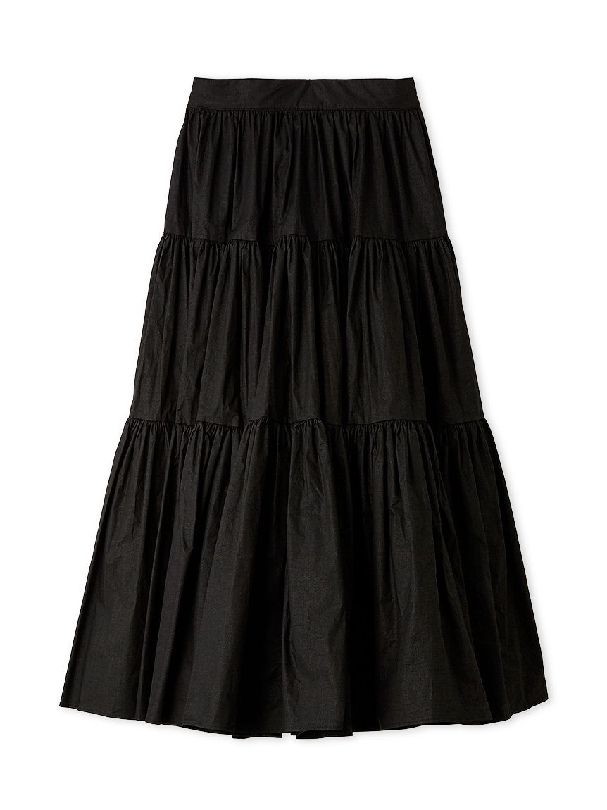 SNIDEL「ボリュームフレアスカート」|スカート|BLK