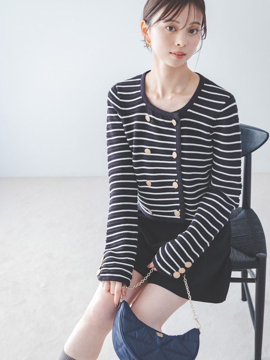SNIDEL「クロシェライクカーディガン」|カーディガン|