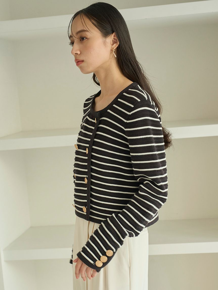 SNIDEL「クロシェライクカーディガン」|カーディガン|