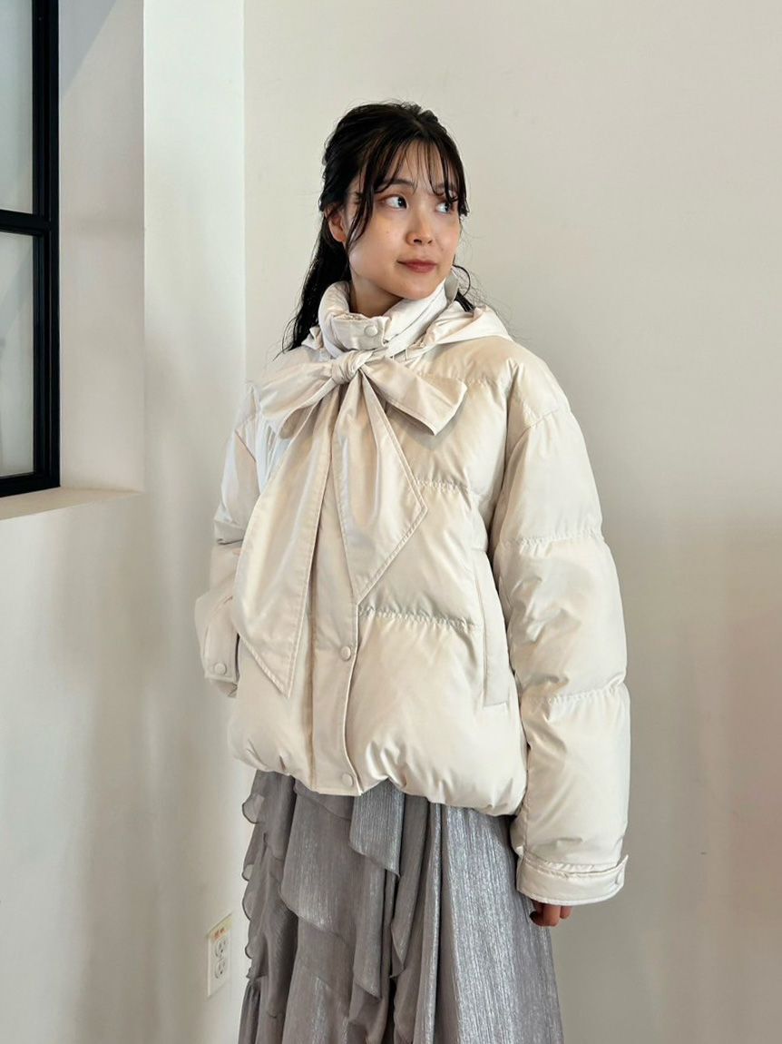 LILY BROWN「【WEB限定カラー】recycleリボンダウン」|ダウン|