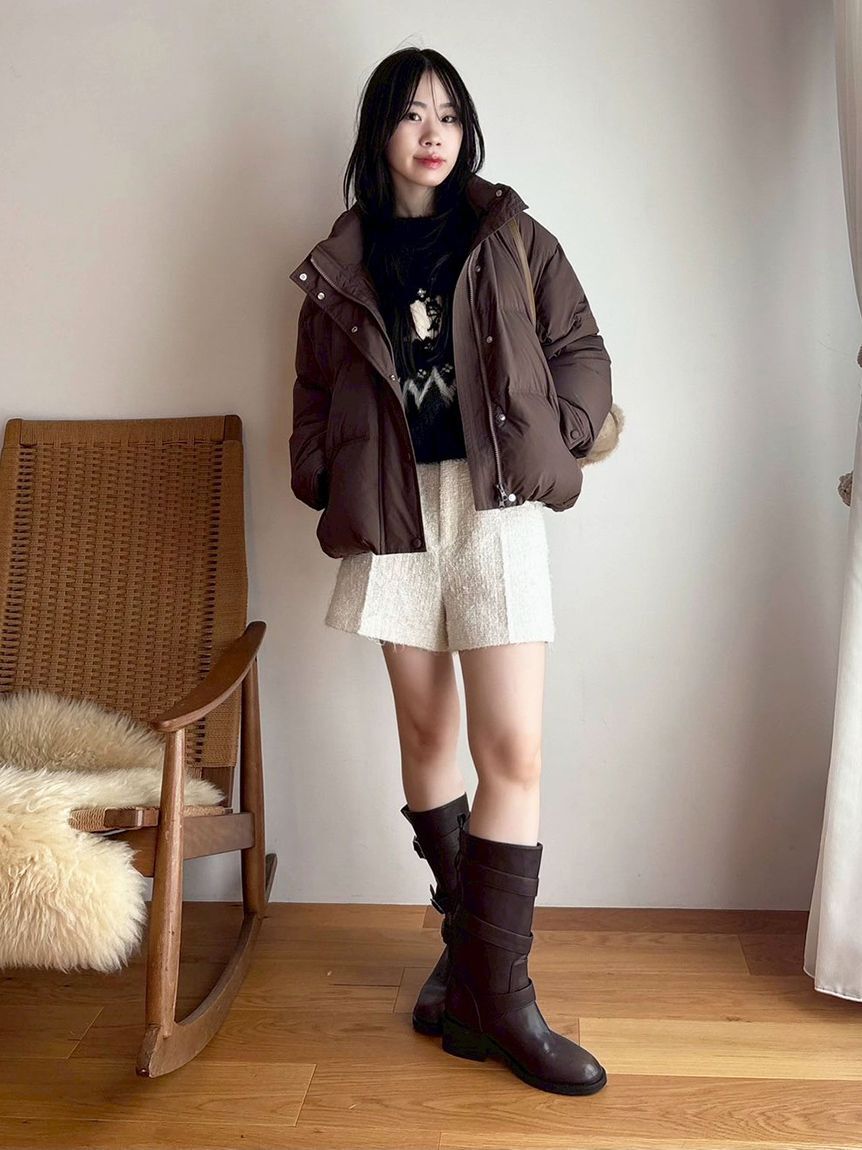 LILY BROWN「【WEB限定カラー】recycleリボンダウン」|ダウン|