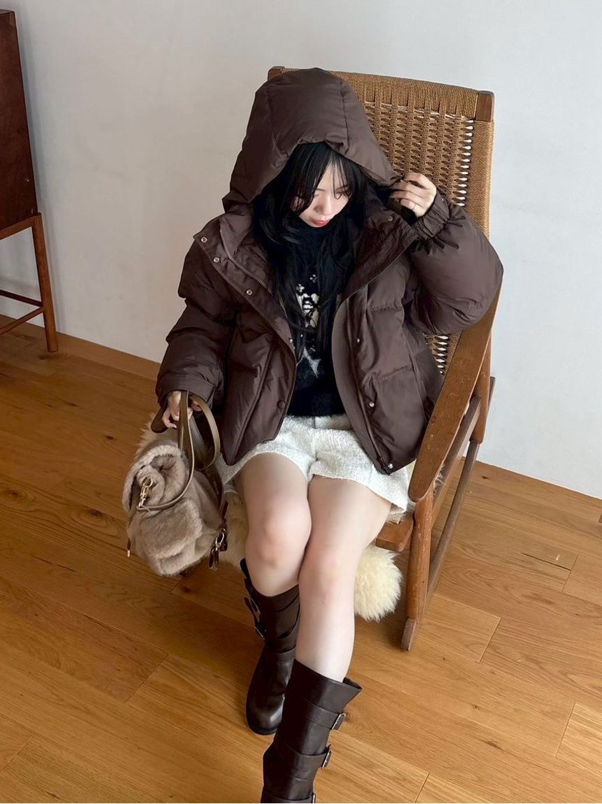 LILY BROWN「【WEB限定カラー】recycleリボンダウン」|ダウン|