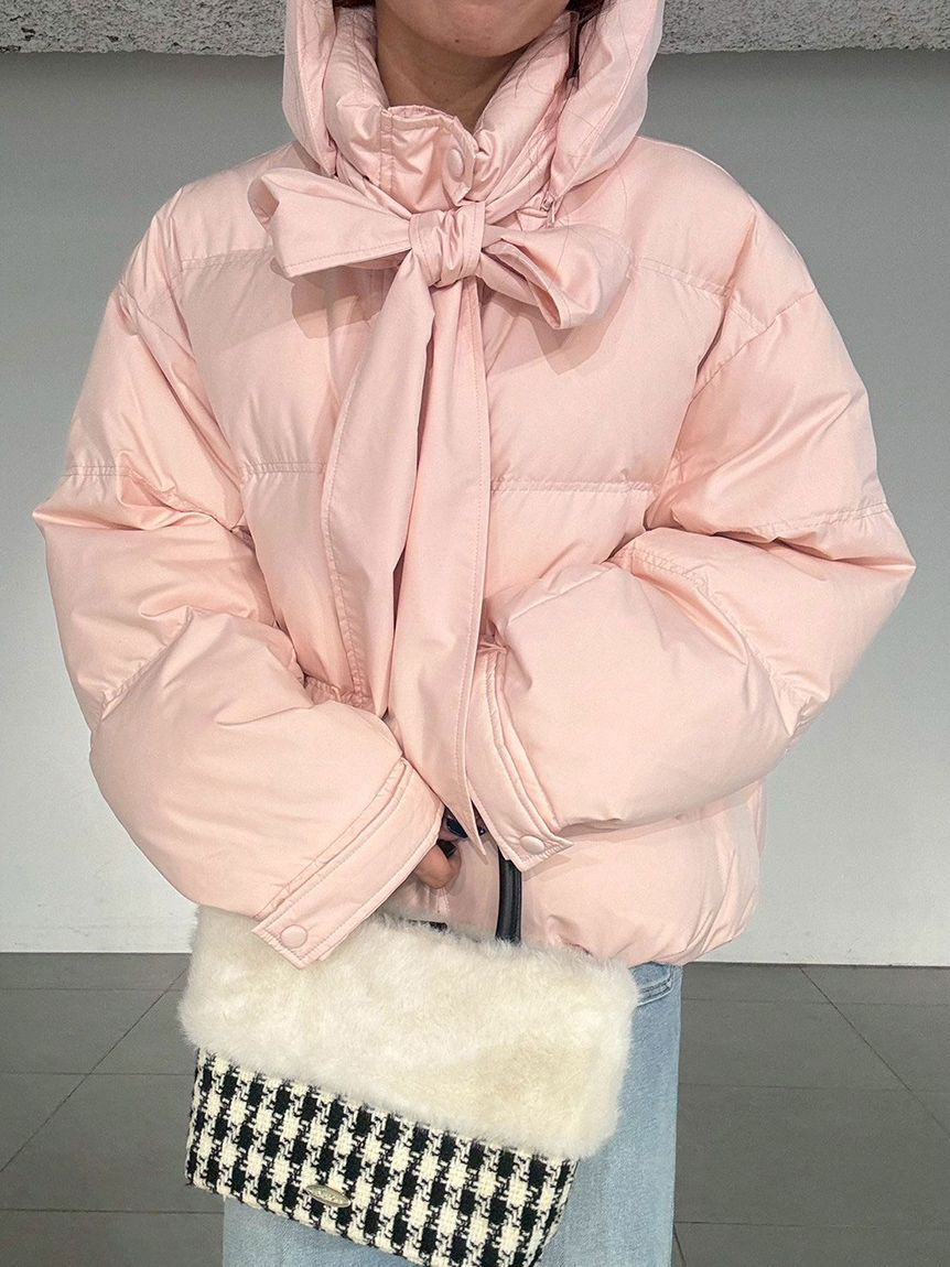 LILY BROWN「【WEB限定カラー】recycleリボンダウン」|ダウン|