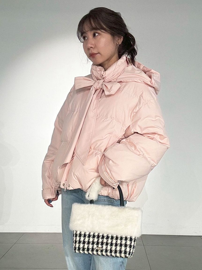 LILY BROWN「【WEB限定カラー】recycleリボンダウン」|ダウン|