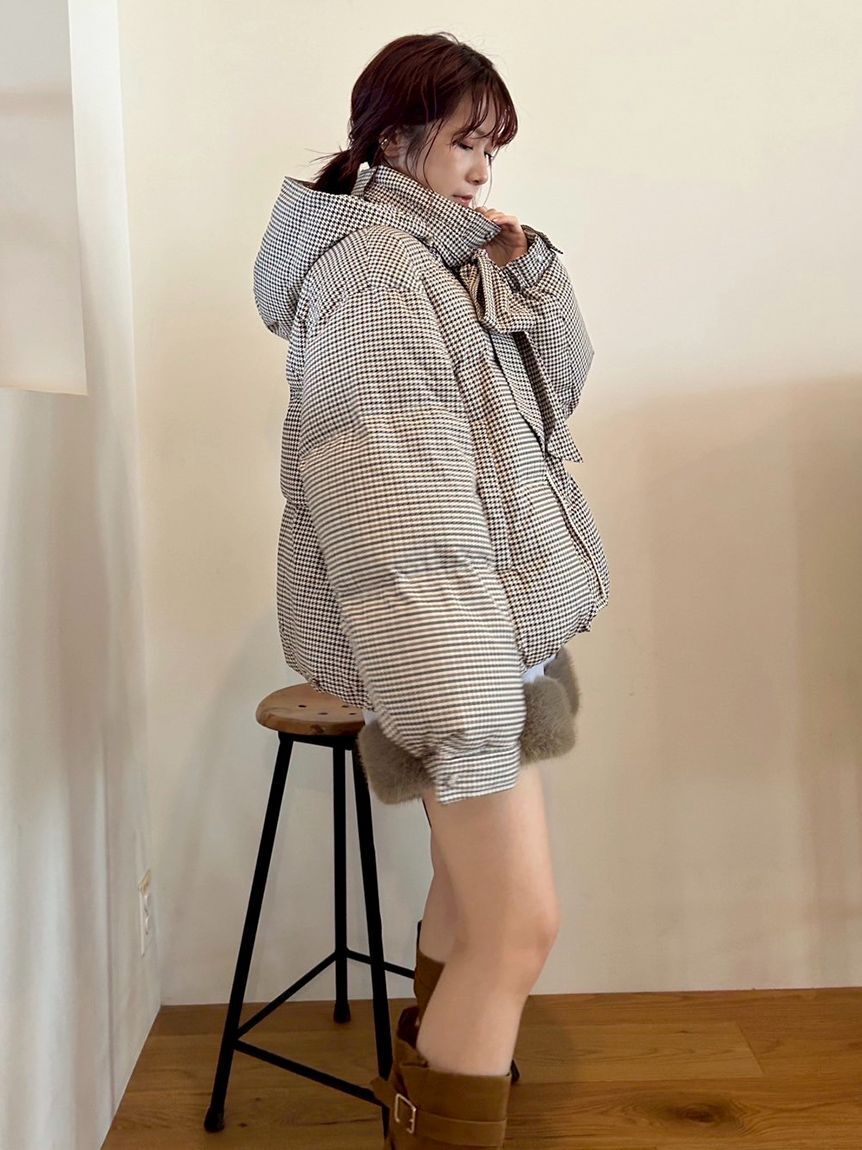 LILY BROWN「【WEB限定カラー】recycleリボンダウン」|ダウン|