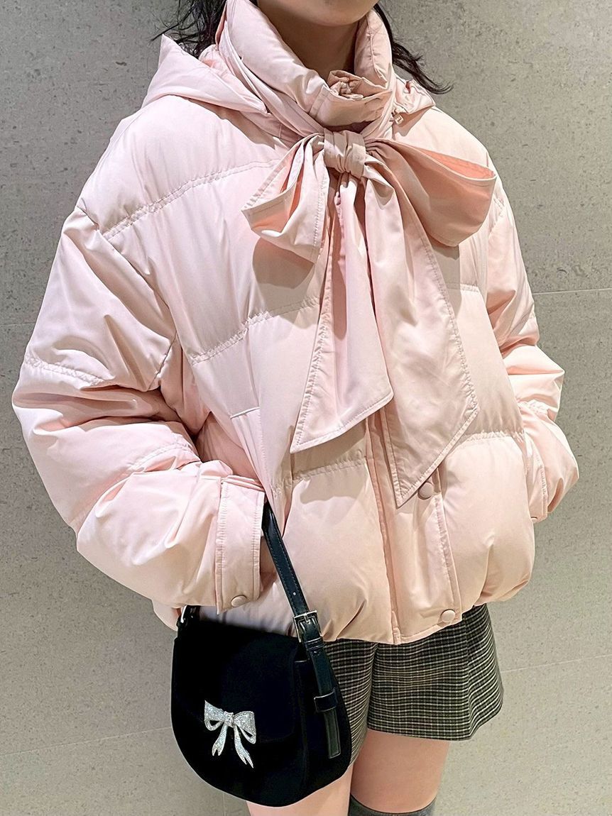 LILY BROWN「【WEB限定カラー】recycleリボンダウン」|ダウン|