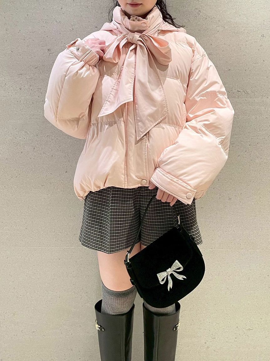 LILY BROWN「【WEB限定カラー】recycleリボンダウン」|ダウン|