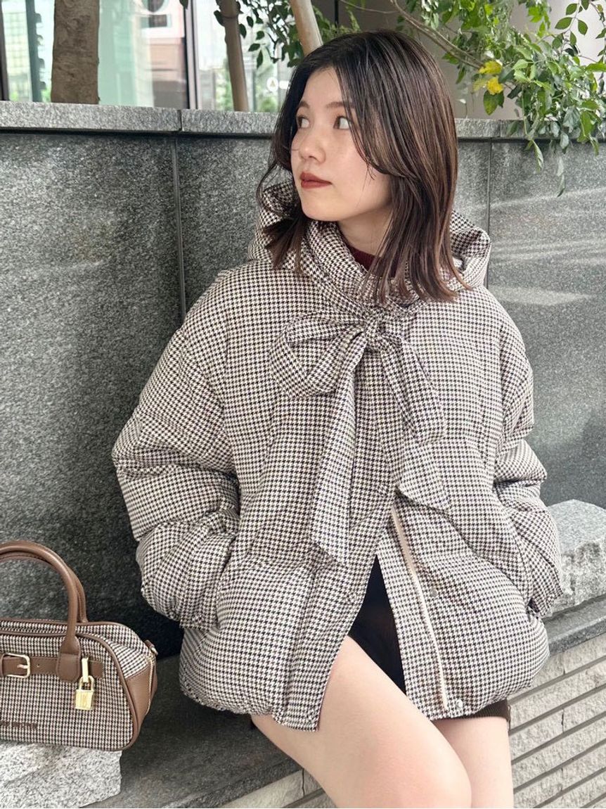 LILY BROWN「【WEB限定カラー】recycleリボンダウン」|ダウン|