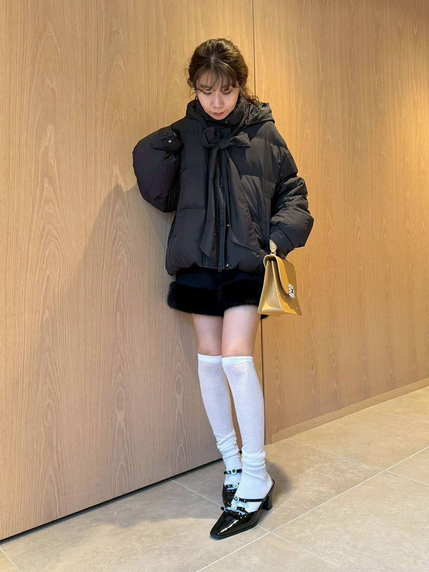 LILY BROWN「【WEB限定カラー】recycleリボンダウン」|ダウン|