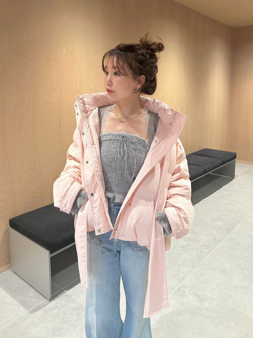 LILY BROWN「【WEB限定カラー】recycleリボンダウン」|ダウン|