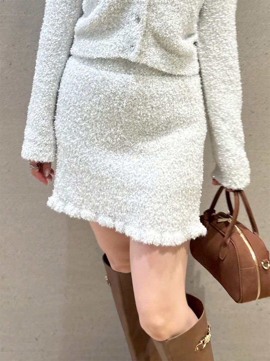 LILY BROWN「ラメニットカーディガン」|カーディガン|