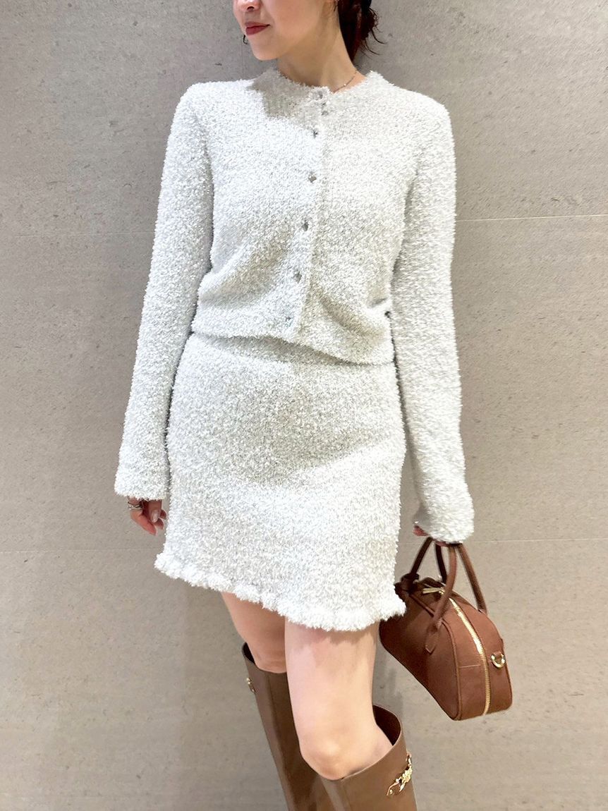 LILY BROWN「ラメニットカーディガン」|カーディガン|