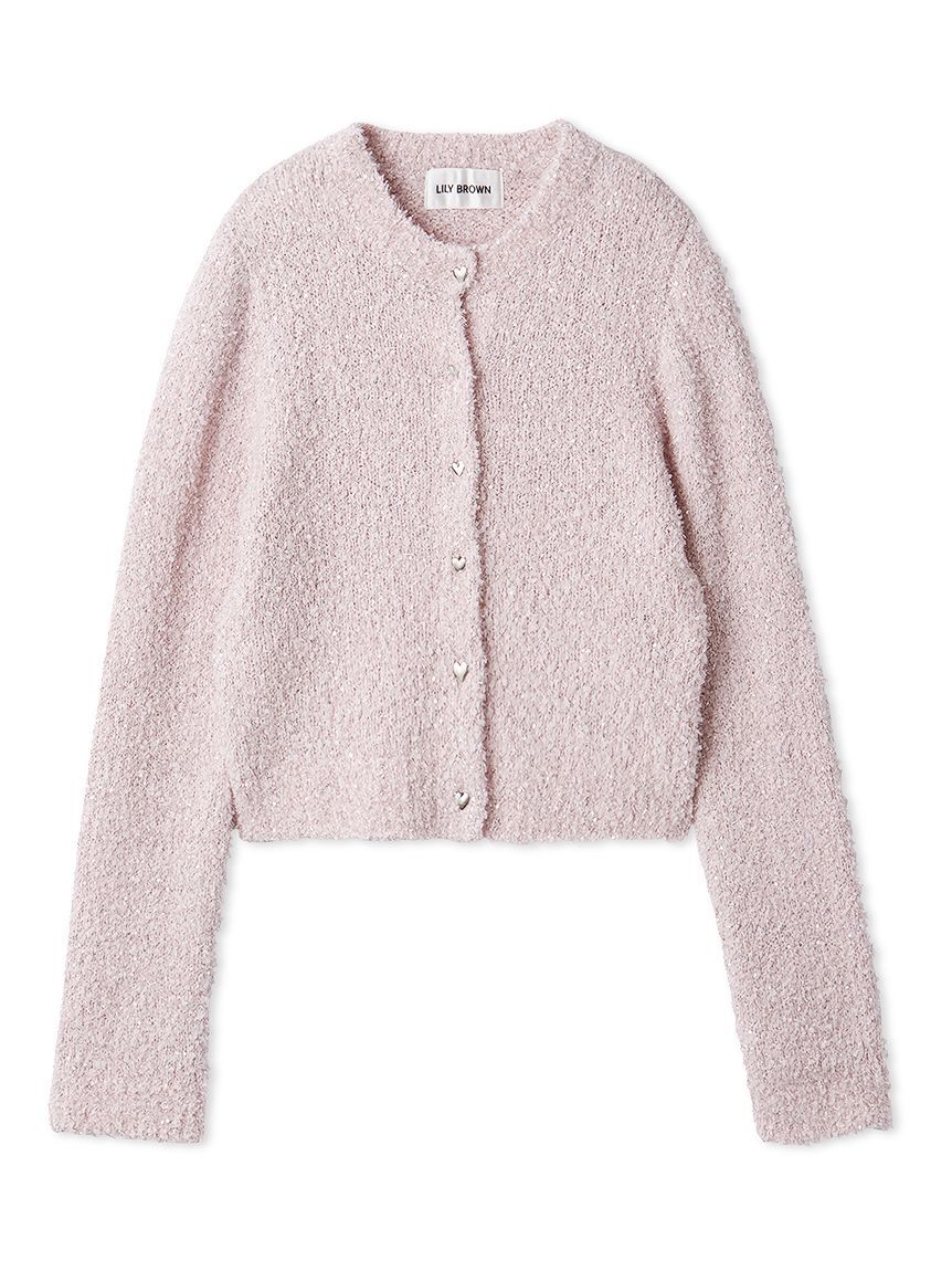 LILY BROWN「ラメニットカーディガン」|カーディガン|