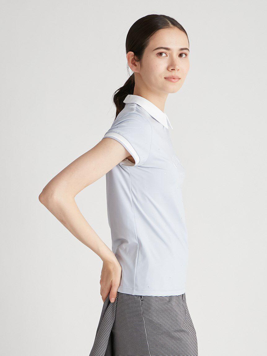 CELFORD「【CELFORD GOLF】　襟付きラインストーンプリントＴ」|その他|