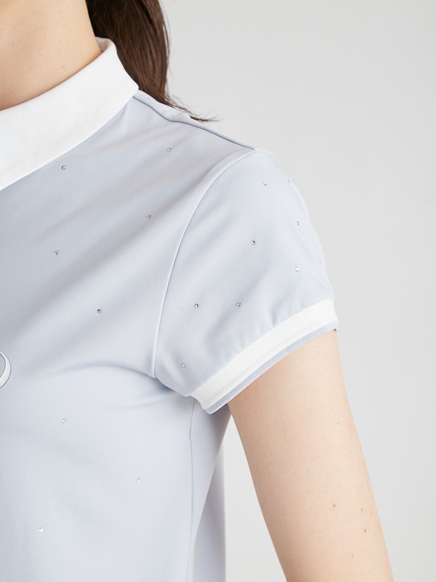 CELFORD「【CELFORD GOLF】　襟付きラインストーンプリントＴ」|その他|