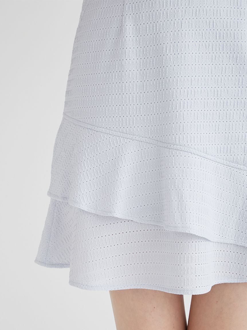 CELFORD「【CELFORD GOLF】ストレッチレース袖フレアワンピース」|ワンピース|