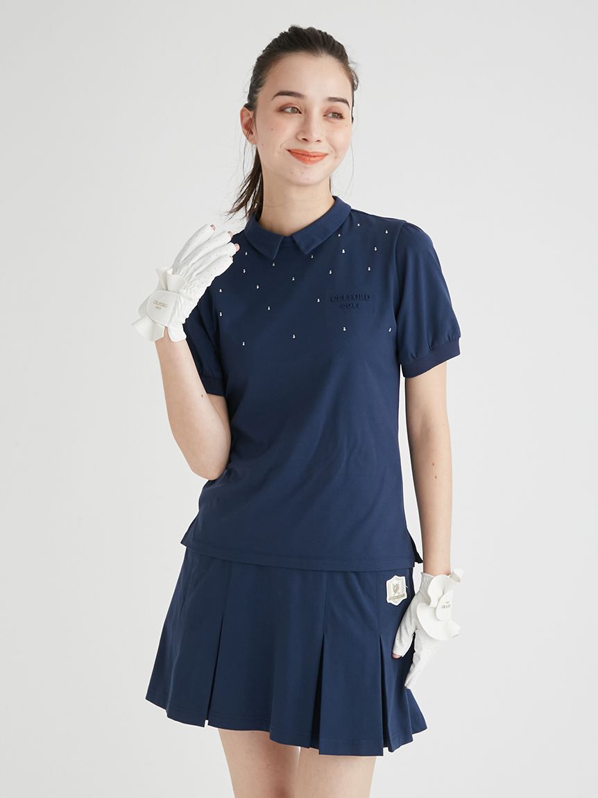 CELFORD「【CELFORD GOLF】衿付きラインストーントップス」|その他|