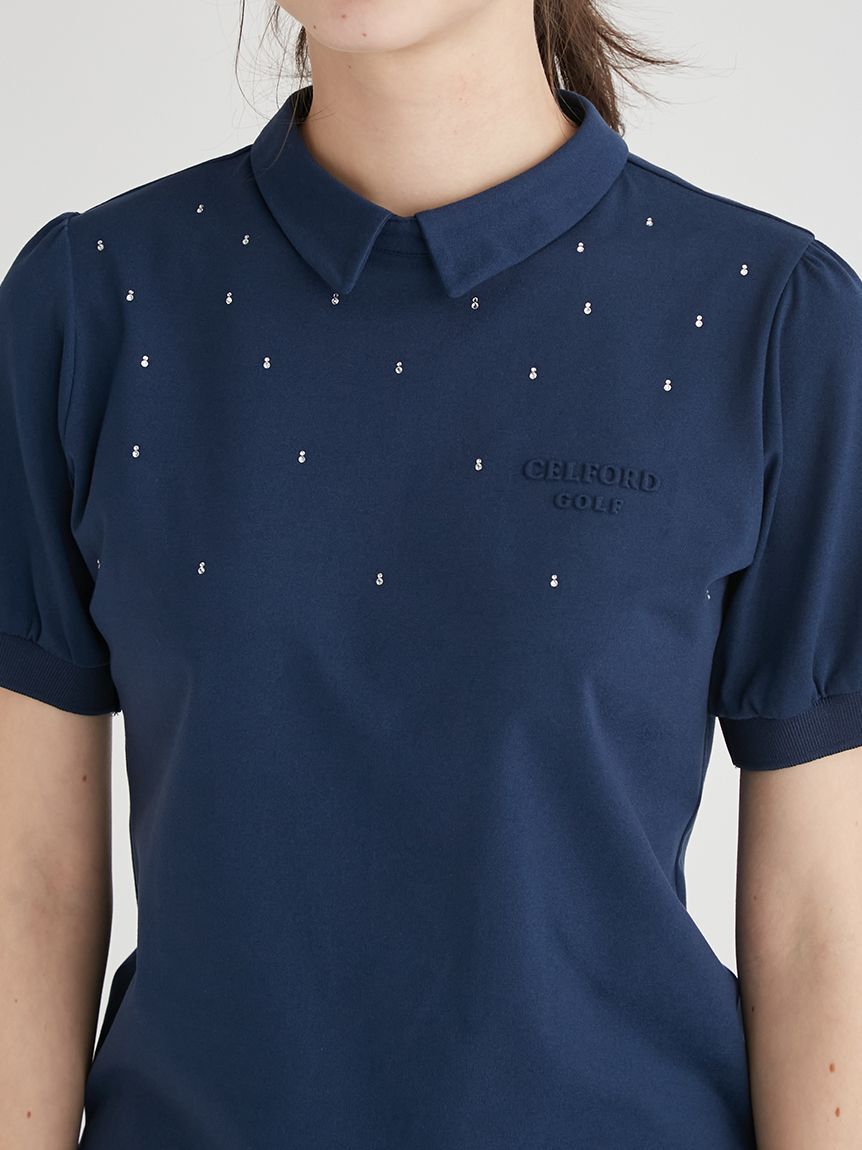 CELFORD「【CELFORD GOLF】衿付きラインストーントップス」|その他|