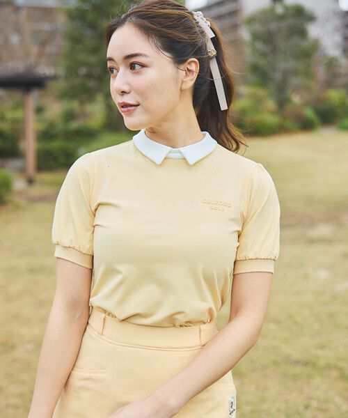 CELFORD「【CELFORD GOLF】衿付きラインストーントップス」|その他|ORG