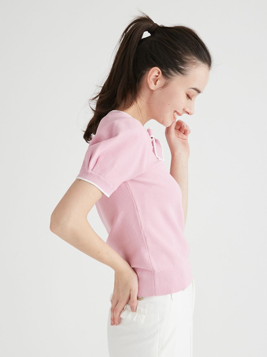 CELFORD「【CELFORD GOLF】ロゴポイントボウタイニットプルオーバ」|その他|