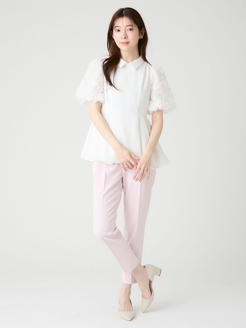 CELFORD「襟付きデザインスリーブブラウス」|シャツ・ブラウス|