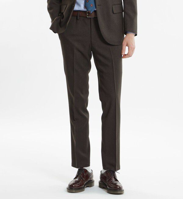 MACKINTOSH PHILOSOPHY「【WEB＆一部店舗限定】組織バリエーション トラウザーズ」|スラックス|ブラウンピンヘッド