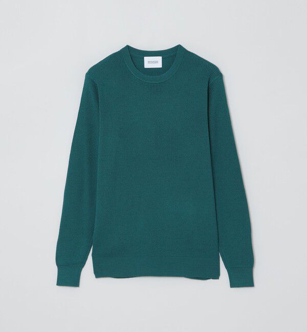 MACKINTOSH PHILOSOPHY「【WEB&一部店舗限定】ミニワッフル クルーネックニット」|ニット・セーター|グリーン