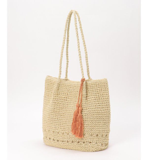 Lbc with Life「雑材タッセル付きトートバッグ」|その他|