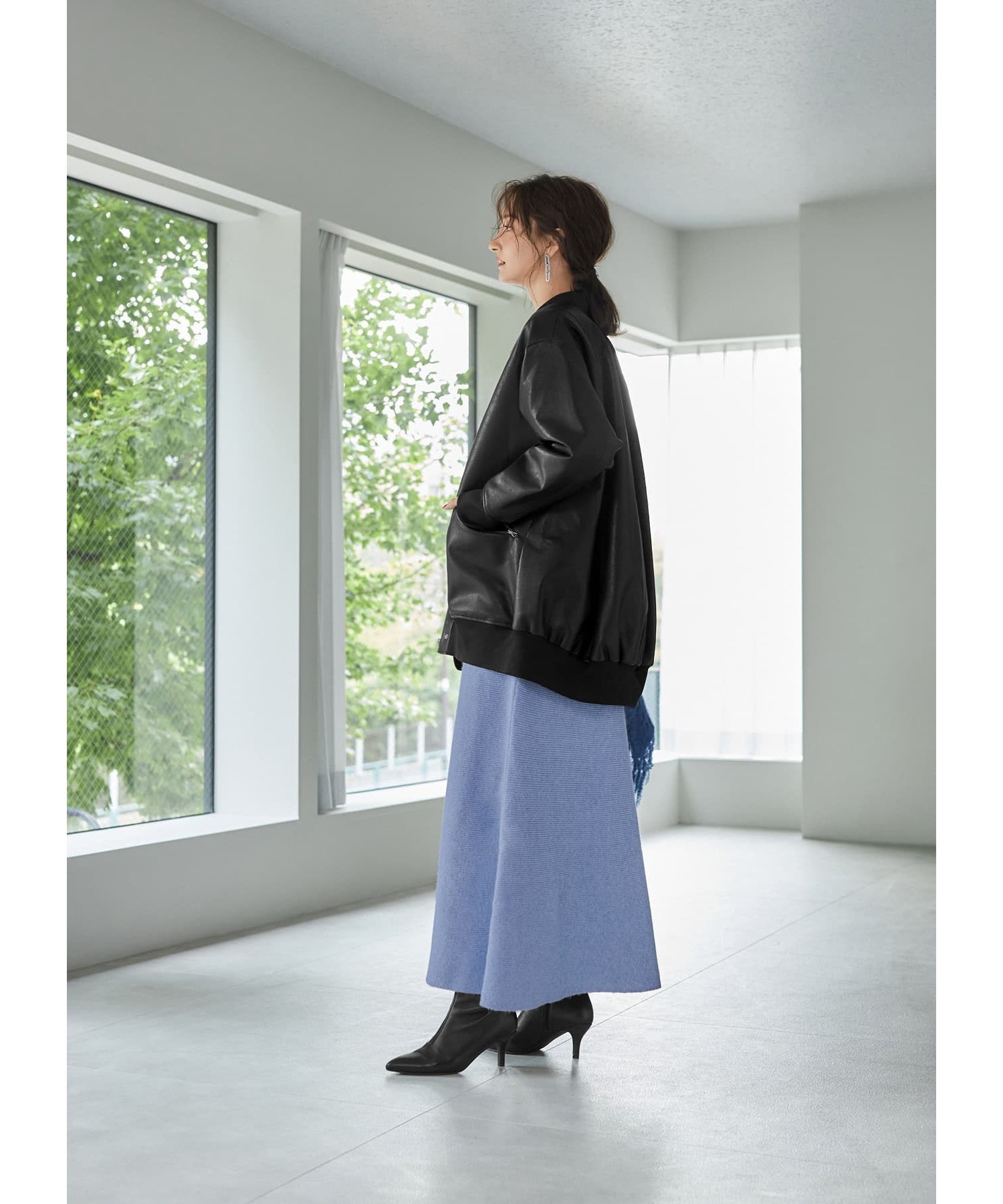 STYLE DELI「フェイクレザーBIGブルゾン」|ブルゾン・スタジャン|