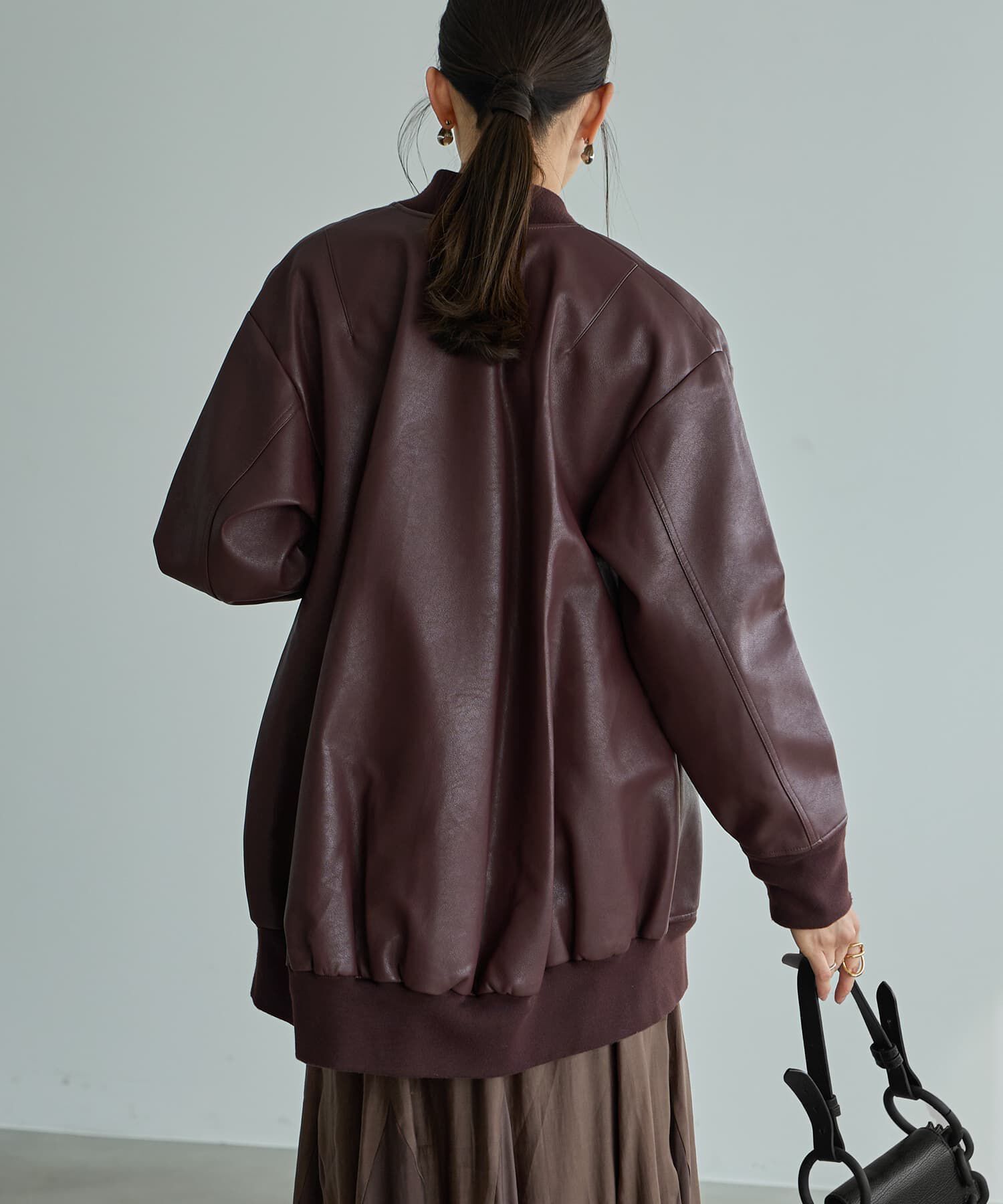 STYLE DELI「フェイクレザーBIGブルゾン」|ブルゾン・スタジャン|