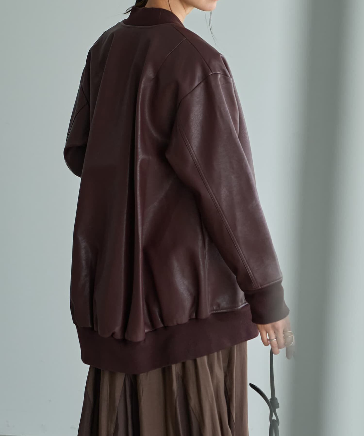 STYLE DELI「フェイクレザーBIGブルゾン」|ブルゾン・スタジャン|