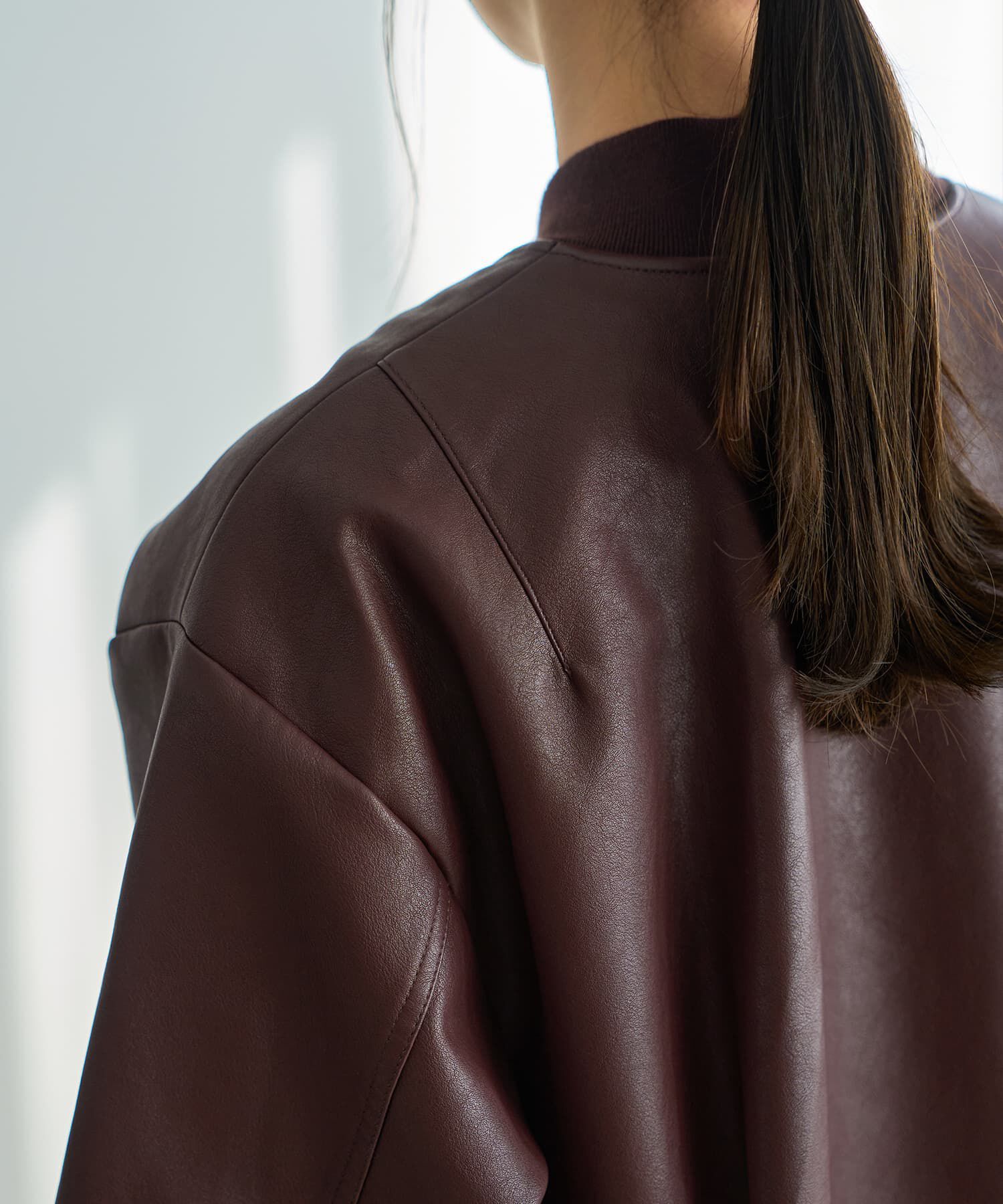 STYLE DELI「フェイクレザーBIGブルゾン」|ブルゾン・スタジャン|