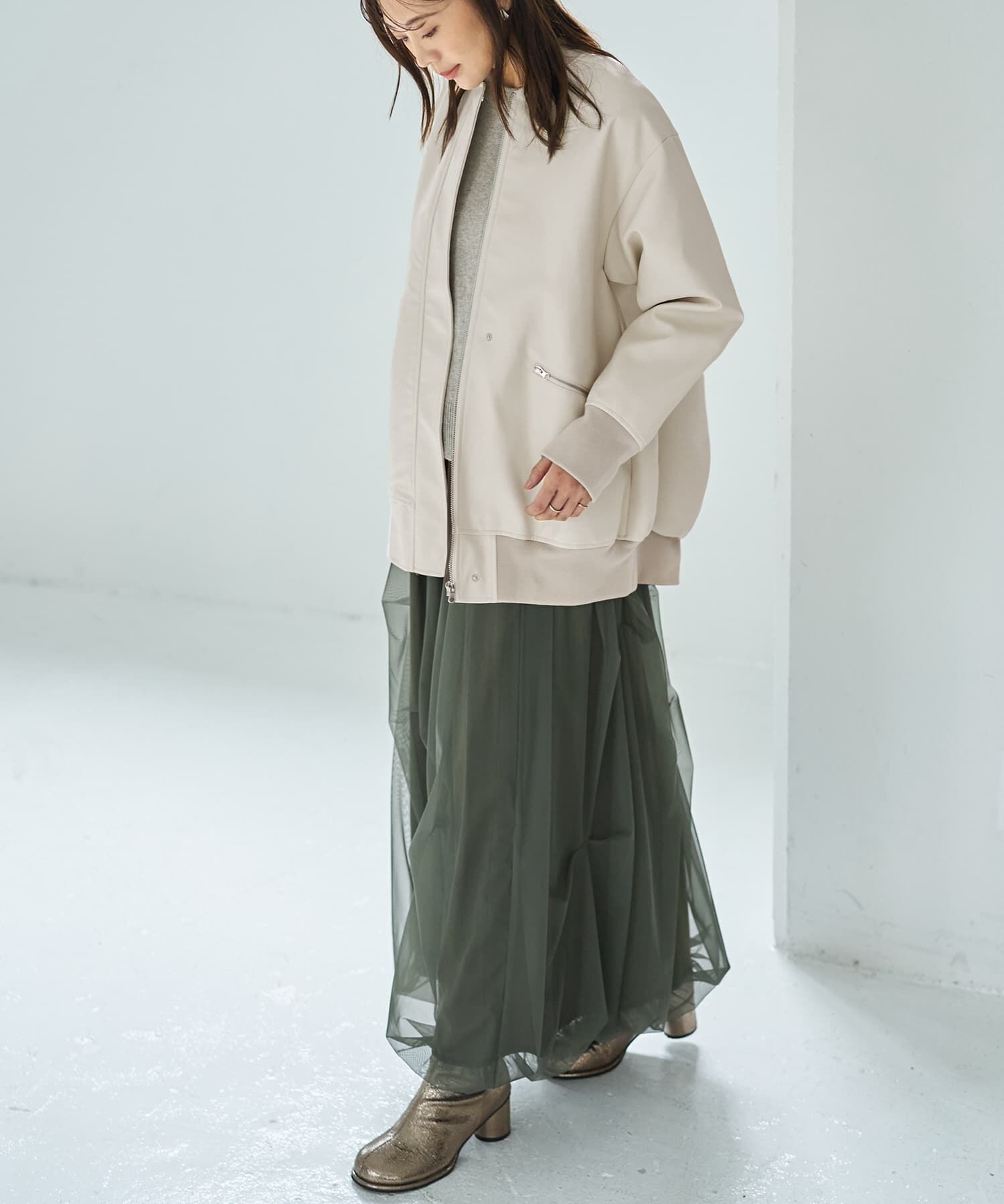 STYLE DELI「フェイクレザーBIGブルゾン」|ブルゾン・スタジャン|