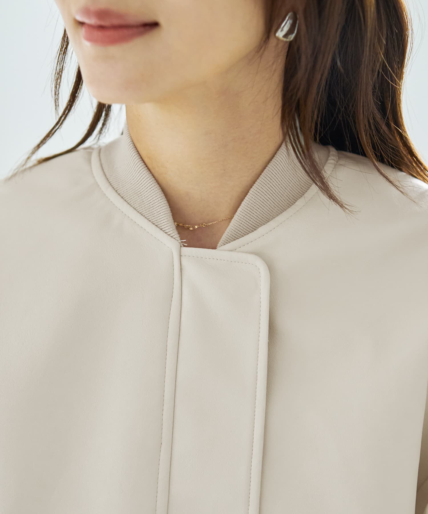 STYLE DELI「フェイクレザーBIGブルゾン」|ブルゾン・スタジャン|