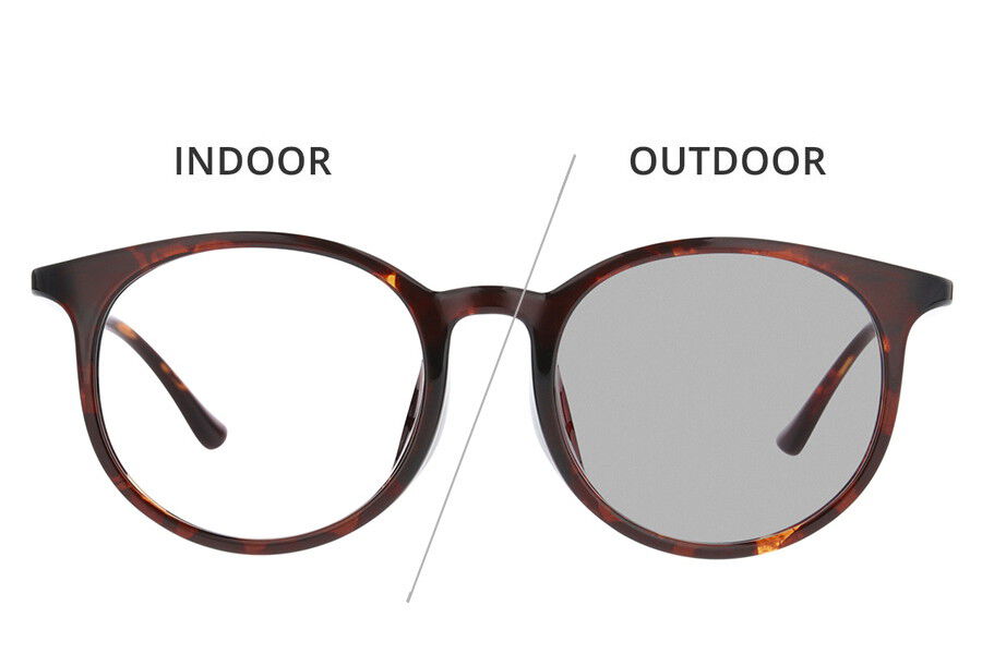  「【WEB限定】ボストン型 調光 サングラス レンズの色が変わるサングラス SUNGLASSES｜Zoff 」|サングラス|