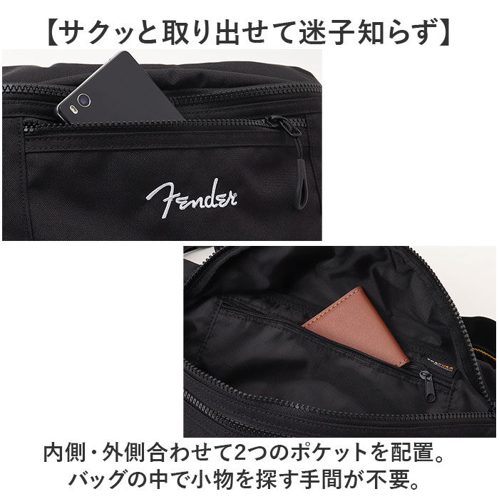 BACKYARD FAMILY「Fender フェンダー ボディバッグ ボディーバッグ 6050 通販 ウエストバッグ」|その他|