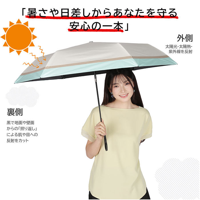 BACKYARD FAMILY「KIZAWA 折りたたみ傘 通販 日傘 折りたたみ 完全遮光 傘 53cm 折畳み傘 晴雨兼用」|傘|