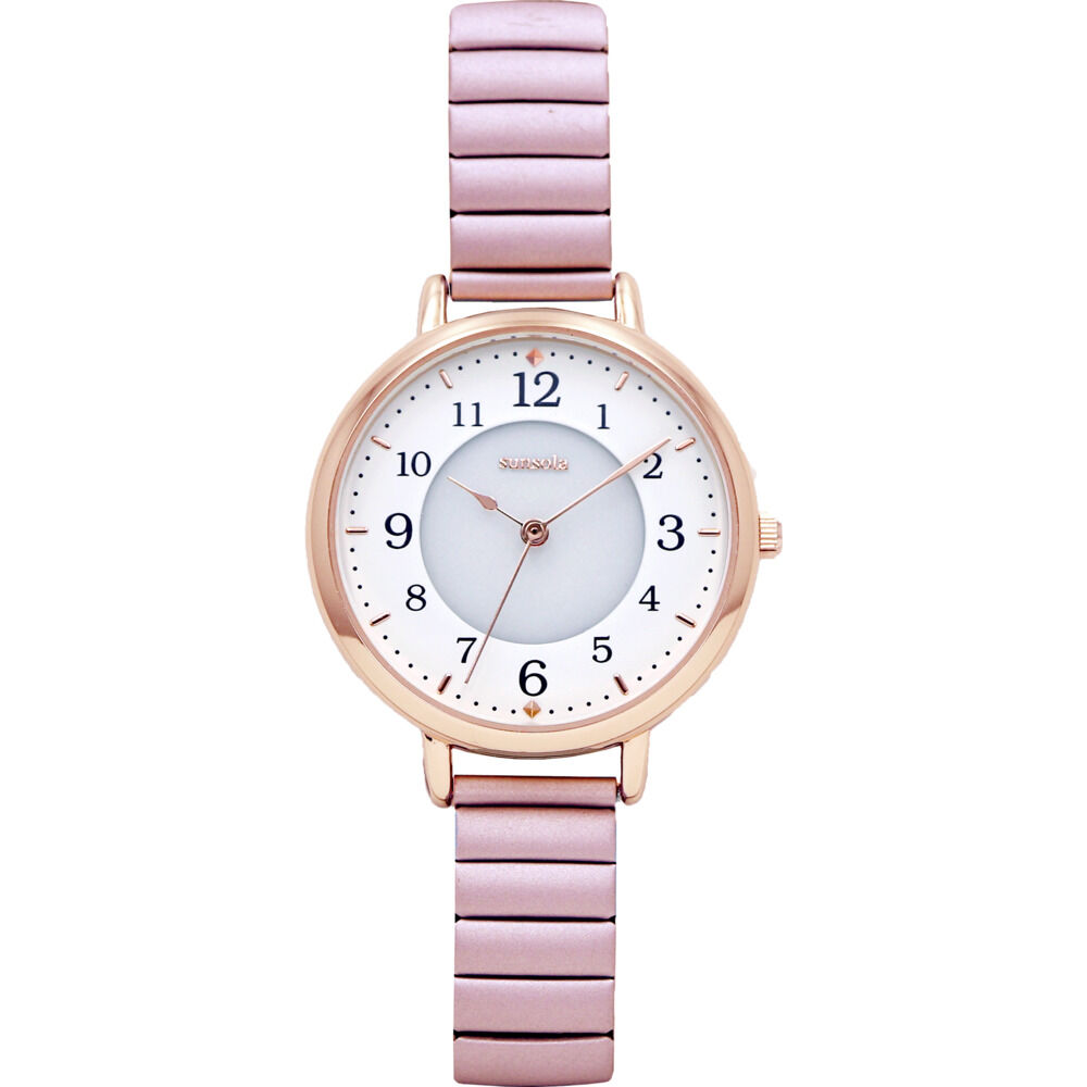 BACKYARD FAMILY「フィールドワーク 腕時計 通販 ソーラーウォッチ ASS171 ジュア 時計 レディース ソーラー」|腕時計|ピンク1