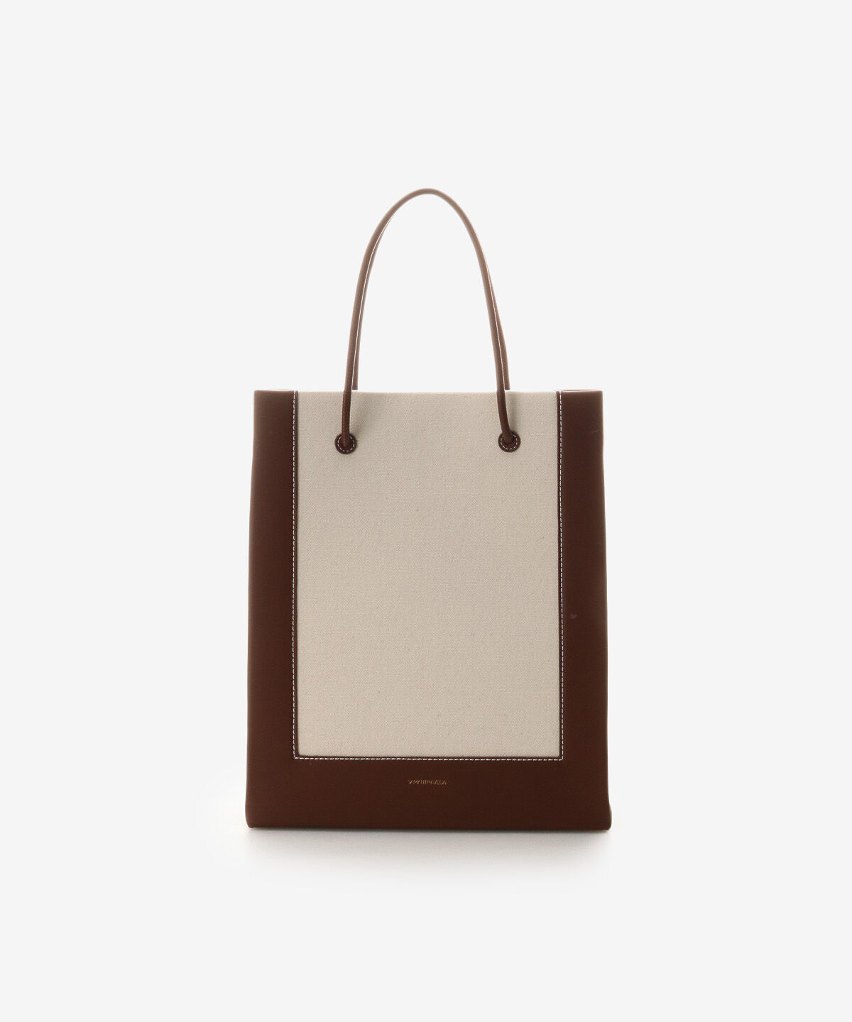 Samantha Vega「ショッパー風キャンバス縦長A4トートバッグ」|トートバッグ|ブラウン