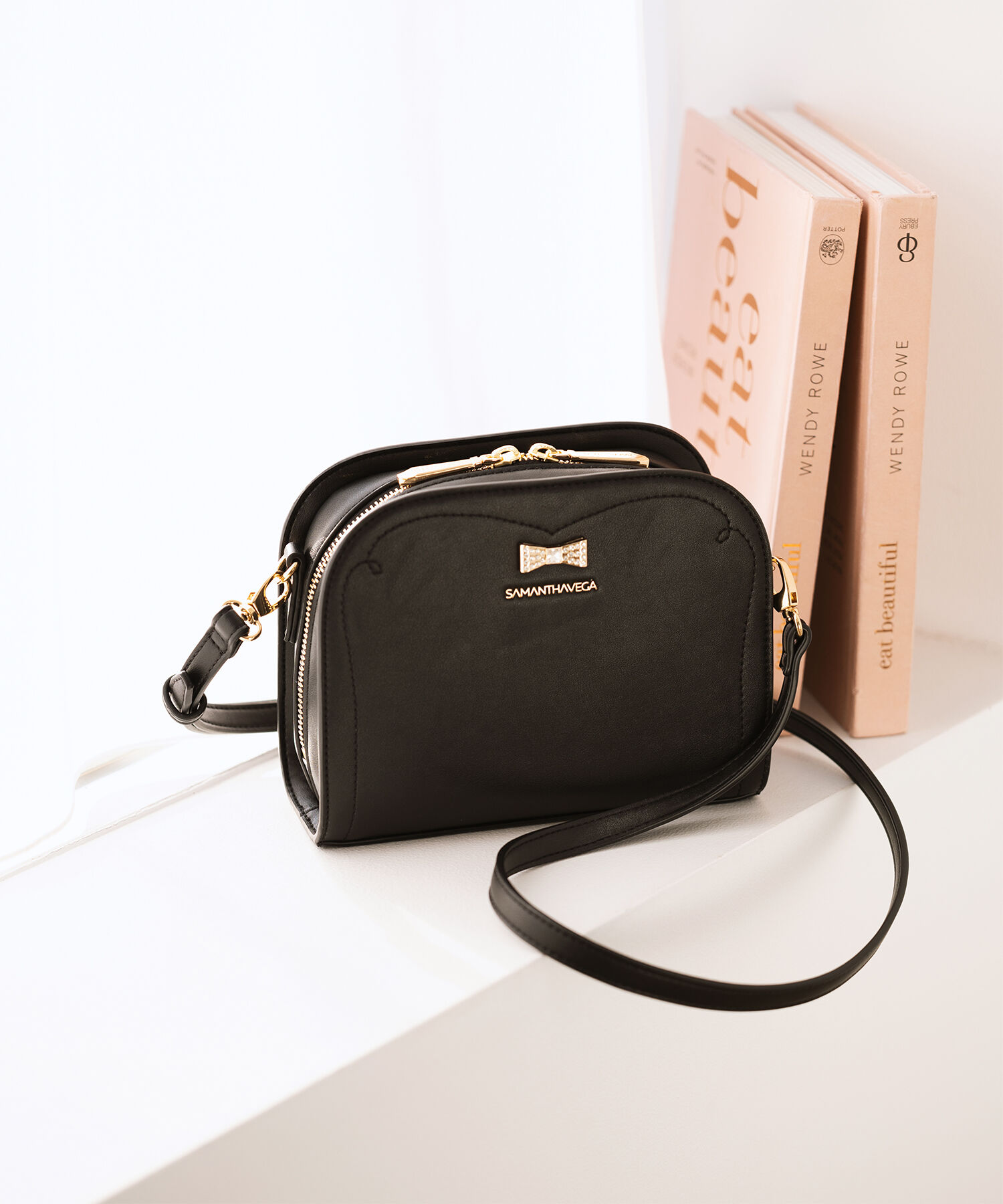 Samantha Vega「ビジューリボンショルダーバック」|ショルダー・メッセンジャー|