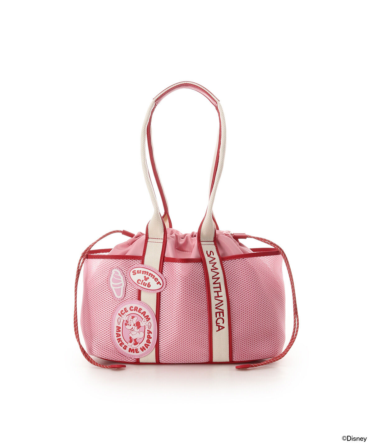 Samantha Vega「「ミッキーマウス＆フレンズ」ロゴテープトートバッグ（ミニーマウス）」|トートバッグ|ピンク