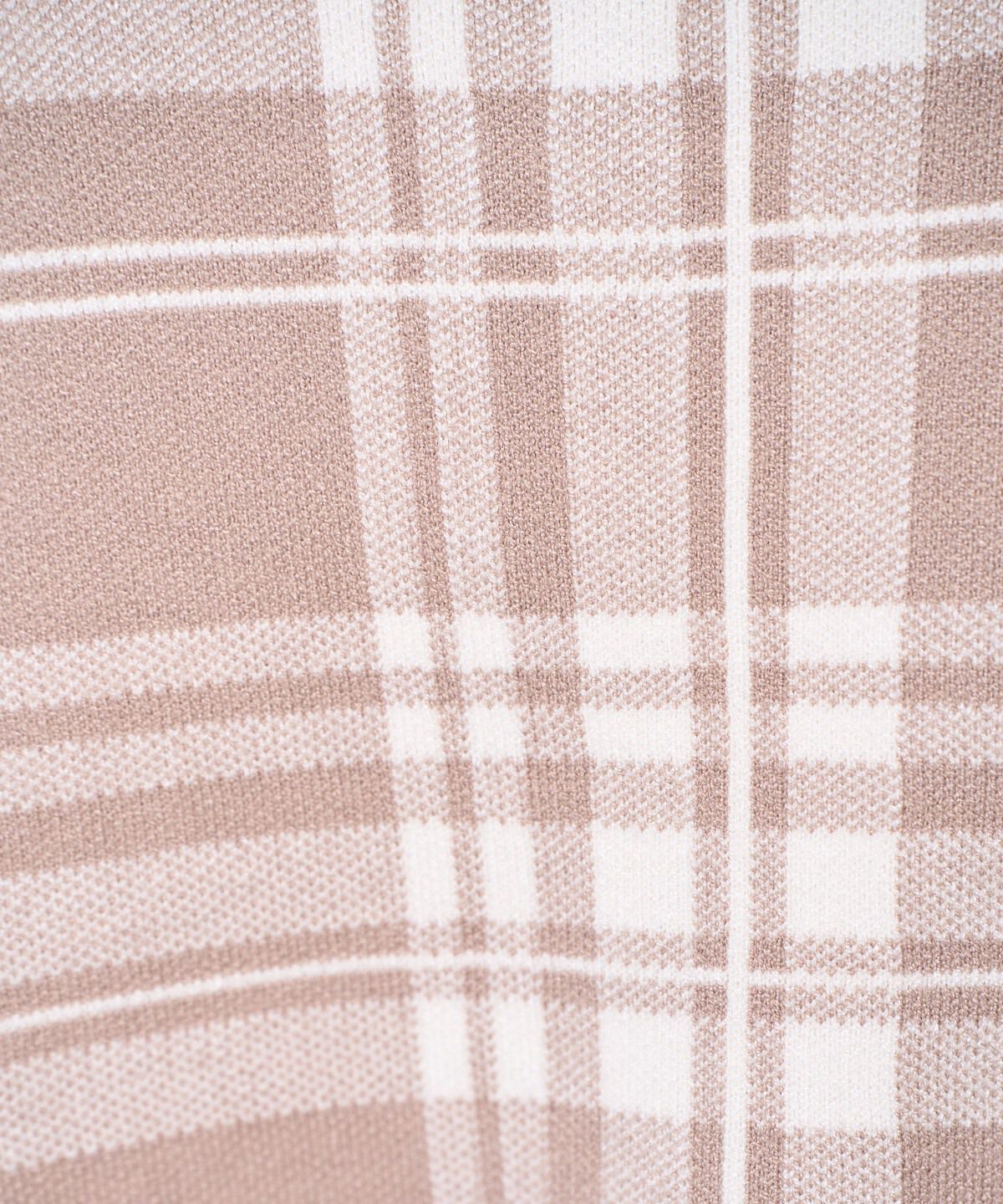 アンドクチュール「チェックジャガードニットカーディガン」|カーディガン|