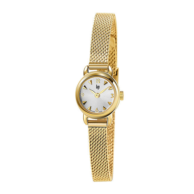 LIP「<LIP (ﾘｯﾌﾟ) >18.5mm ｺﾞｰﾙﾄﾞ ﾒｯｼｭ ｱﾝﾘｴｯﾄ」|腕時計|YELLOW GOLD