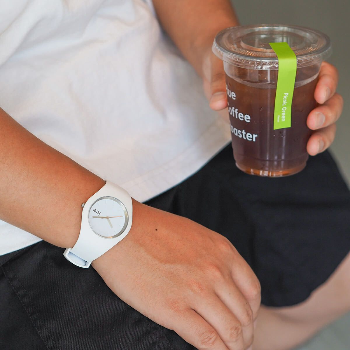 ICE-WATCH「〈ICE-WATCH(ｱｲｽｳｫｯﾁ)〉ICE ANY　ﾎﾜｲﾄ ﾐﾃﾞｨｱﾑ」|腕時計|SILVER