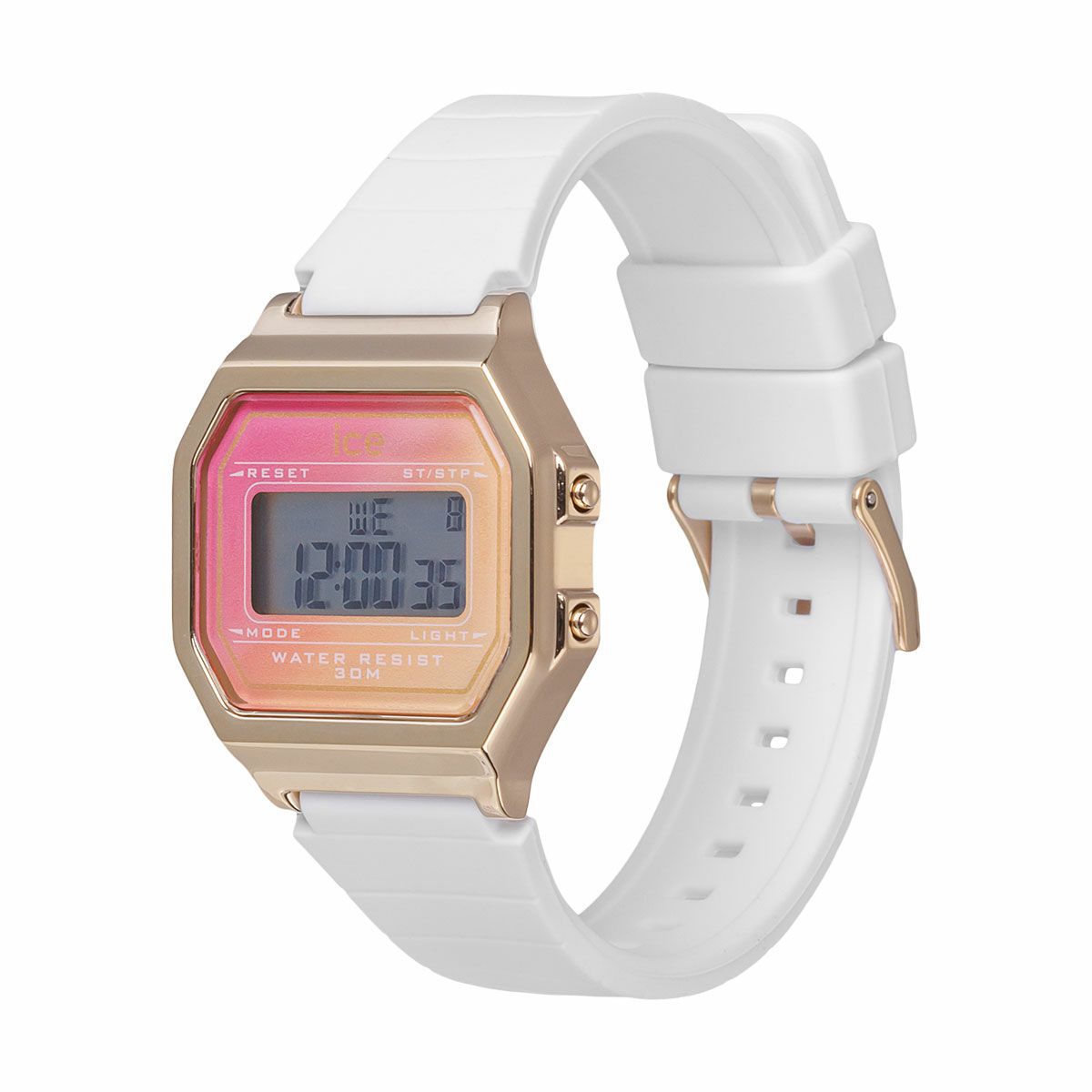 ICE-WATCH「〈ICE-WATCH(ｱｲｽｳｫｯﾁ)〉ICE digit retro ﾎﾜｲﾄﾄﾞﾘｰﾑｽｹｰﾌﾟ ｽﾓｰﾙ」|腕時計|