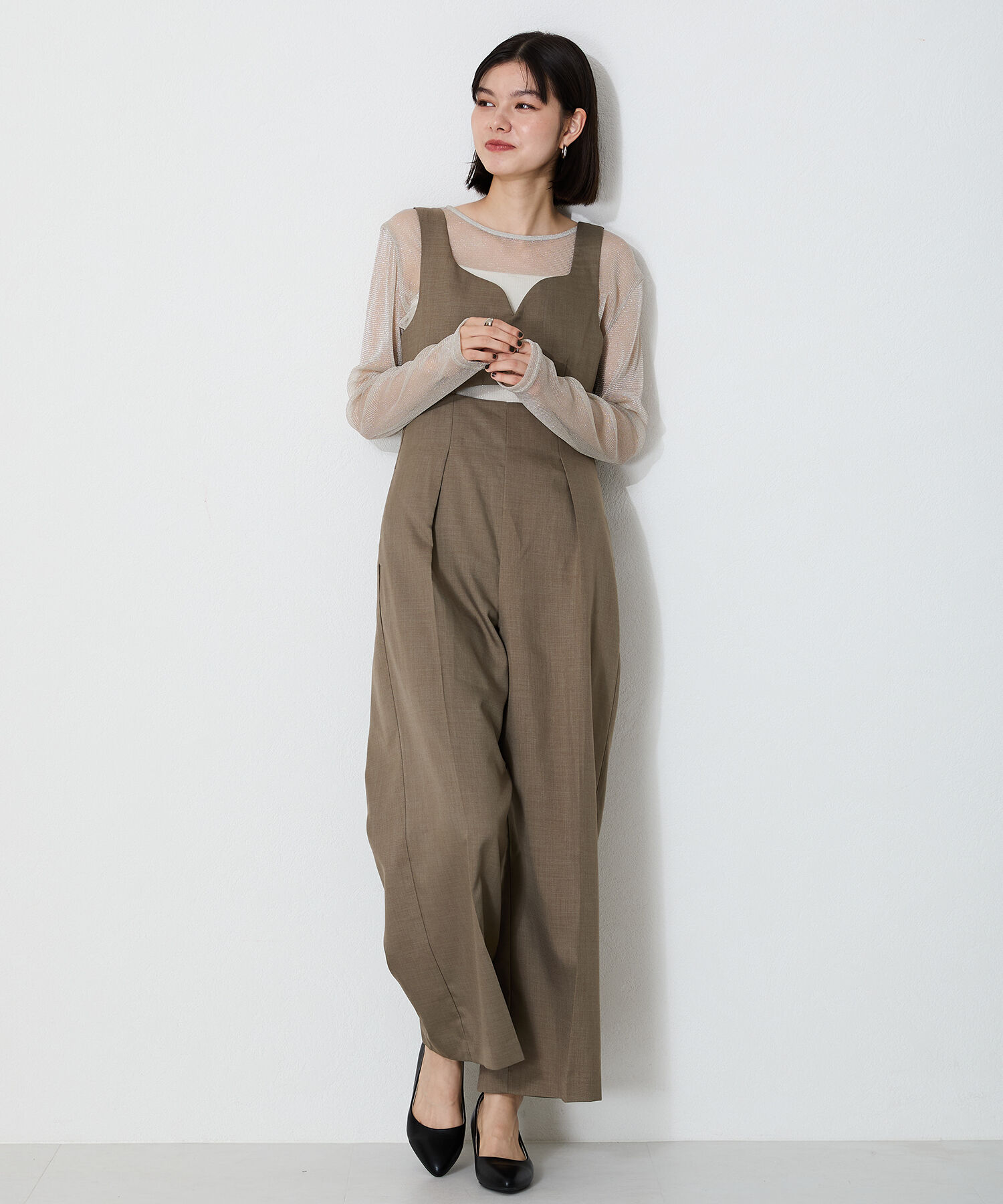 ORiental TRaffic「【WEB限定 / 累計9万足突破】 ミドルヒール パンプス /R-4008  ヒール5.5cm シンプル オフィス クッション」|パンプス|