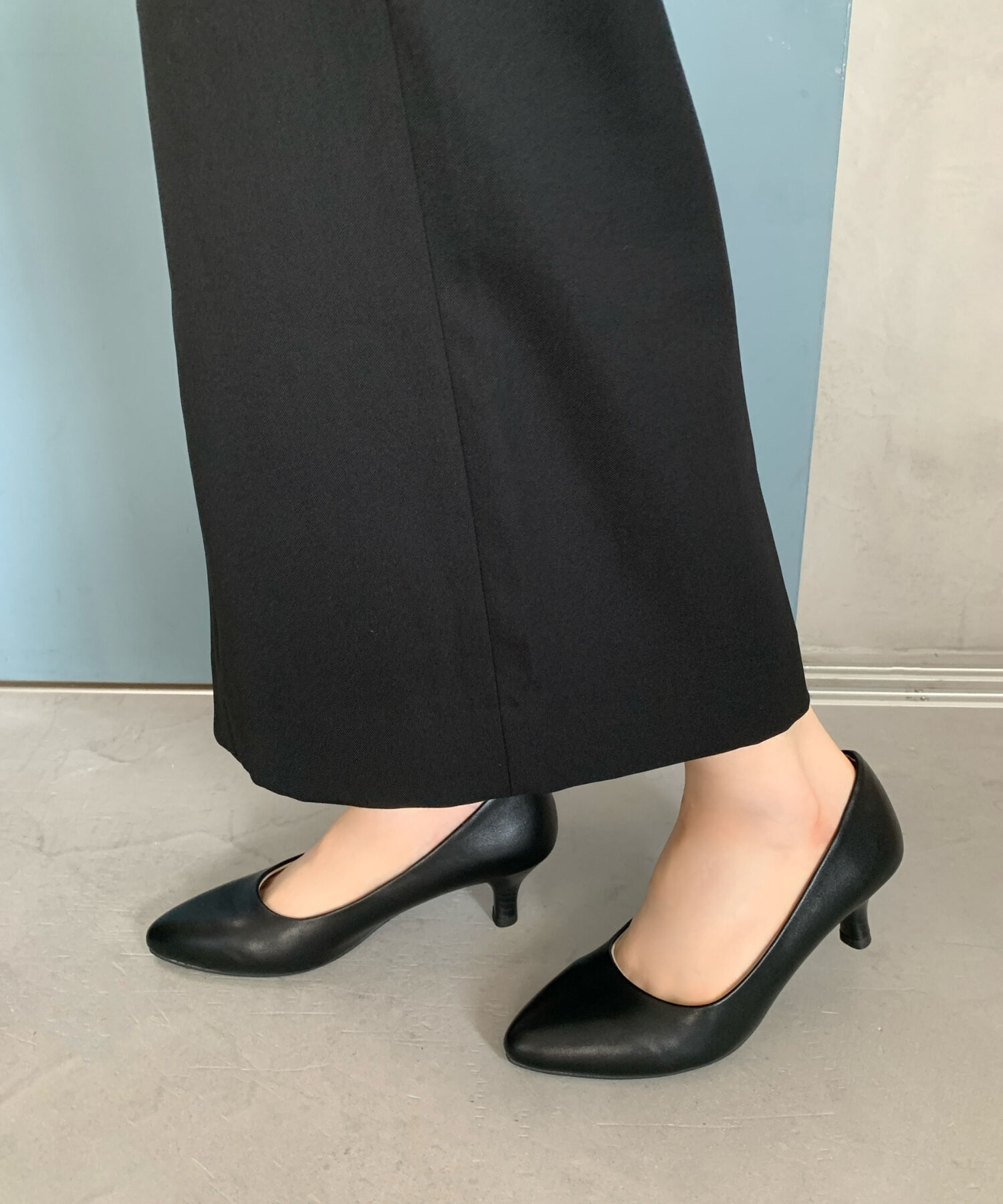 ORiental TRaffic「【WEB限定 / 累計9万足突破】 ミドルヒール パンプス /R-4008  ヒール5.5cm シンプル オフィス クッション」|パンプス|